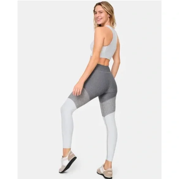 Outdoor Voices Springs 7/8 Leggings Gray Colorblock Yoga Active Size S $78 MSRP - Picture 5 of 7